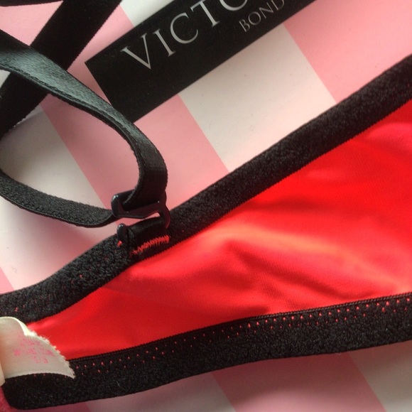 VICTORIAS SECRET PINK WEAR EVERYWHERE NEON PINK PUSH UP BRA 32B - Picture 11 of 13